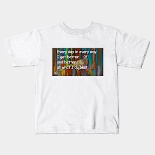 Confidence mantra and artistic grouse  I can do it Kids T-Shirt